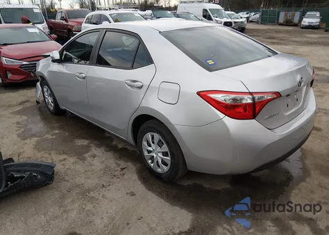 2016 Toyota Corolla L из США, поврежденный, VIN 5YFBURHE3GP536068